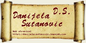 Danijela Šutanović vizit kartica